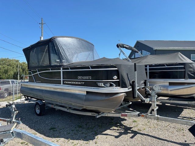 2021 Princecraft Sportfisher 21'-2S Pontoon Boat ( Black )