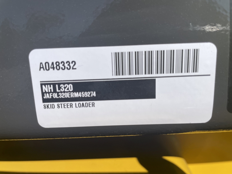 2024 NEW HOLLAND L320 SKID STEER LOADER