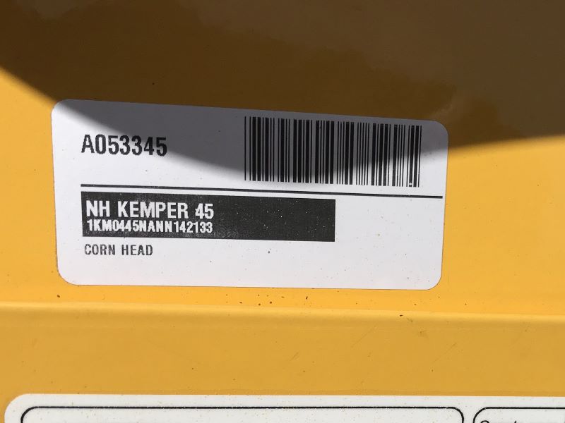 2023 NEW HOLLAND KEMPER 445 6 ROW CORN HEAD