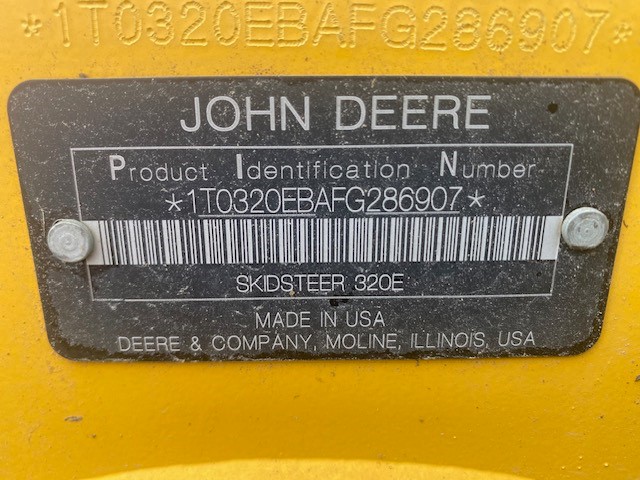 2015 JOHN DEERE 320E SKID STEER LOADER***1.99% FOR 48 MONTHS OAC***