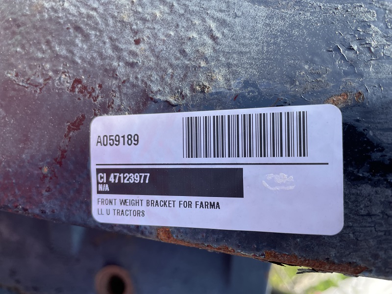 2019 FRONT WEIGHT BRACKET FOR CASE IH FARMALL UTILITY SERIES TRACTORS