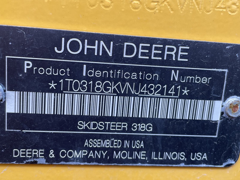 2022 JOHN DEERE 318G SKID STEER LOADER***1.99% FOR 48 MONTHS OAC***