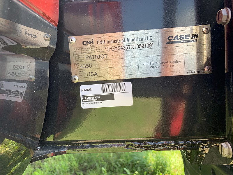 2024 CASE IH PATRIOT 4350 SELF-PROPELLED SPRAYER