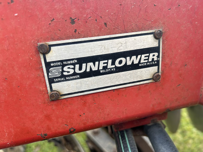 2003 SUNFLOWER 1434-21 TANDEM DISK