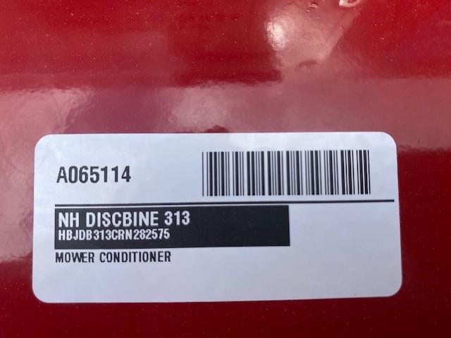 2024 NEW HOLLAND DISCBINE 313R DISC MOWER CONDITIONER
STOCK# A065114