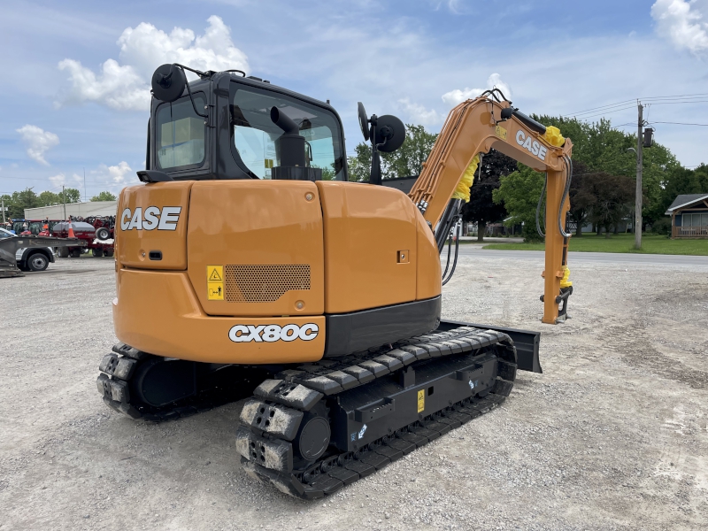 2023 CASE CX80C MIDI EXCAVATOR WITH DOZER