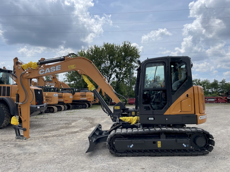 2023 CASE CX80C MIDI EXCAVATOR WITH DOZER