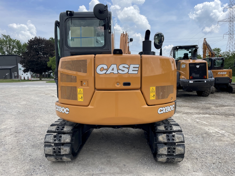 2023 CASE CX80C MIDI EXCAVATOR WITH DOZER