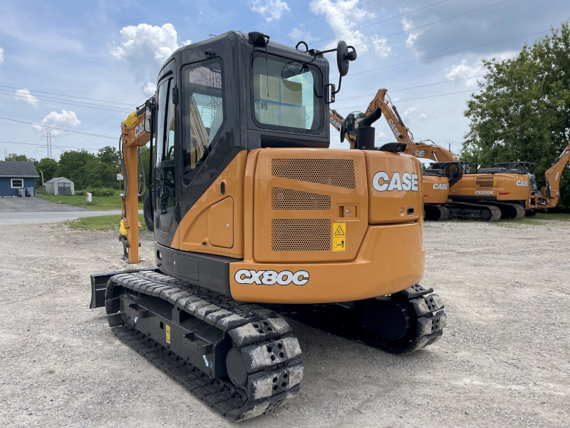 2023 CASE CX80C MIDI EXCAVATOR WITH DOZER