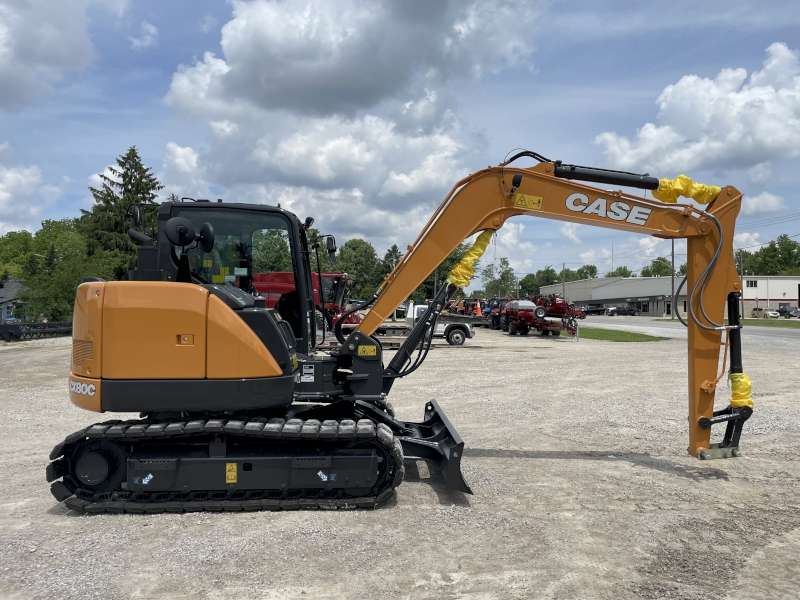 2023 CASE CX80C MIDI EXCAVATOR WITH DOZER