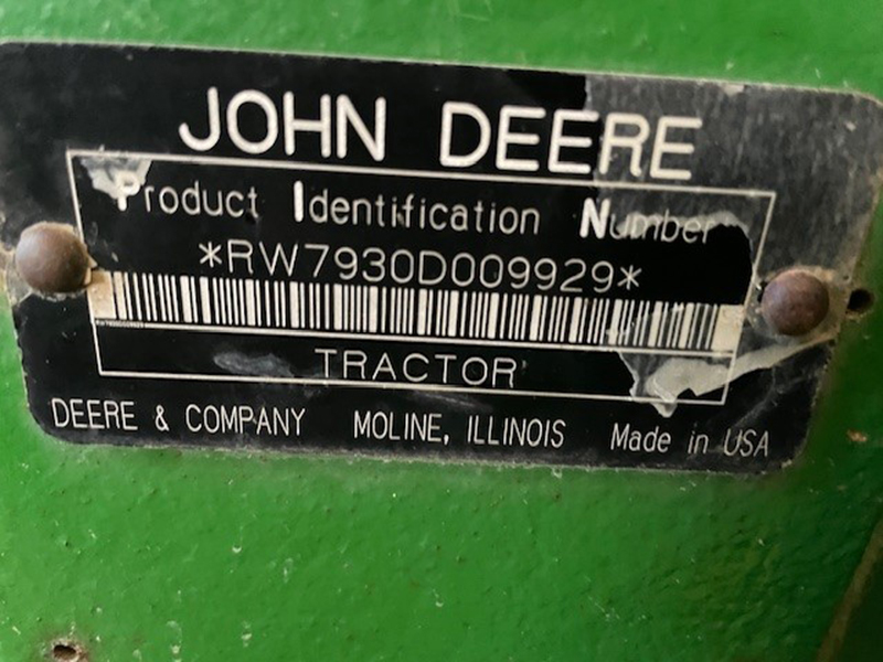 2008 JOHN DEERE 7930 TRACTOR