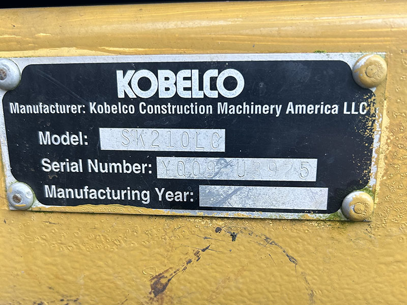 2008 KOBELCO SK210 EXCAVATOR