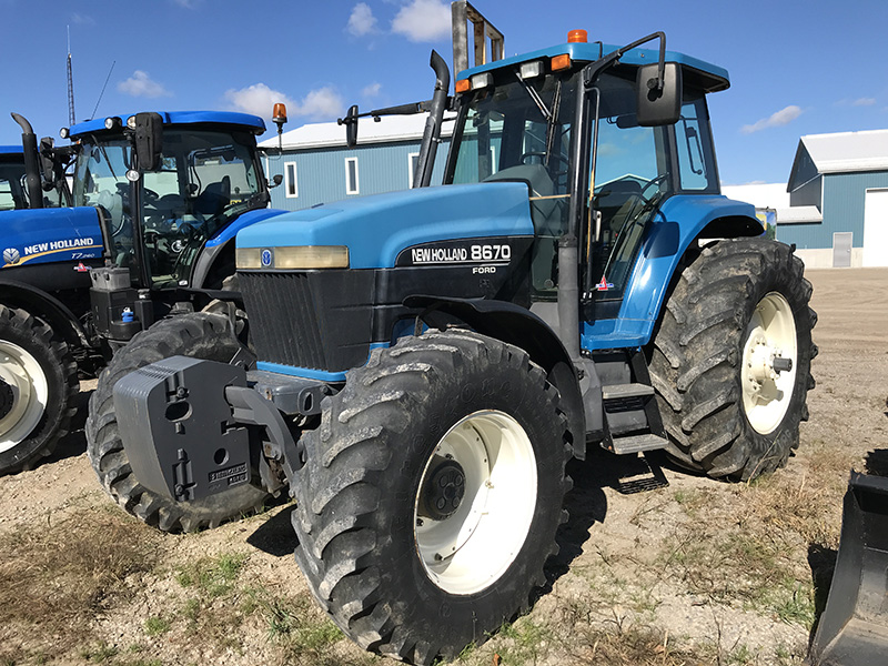 1997 NEW HOLLAND FORD 8670 TRACTOR