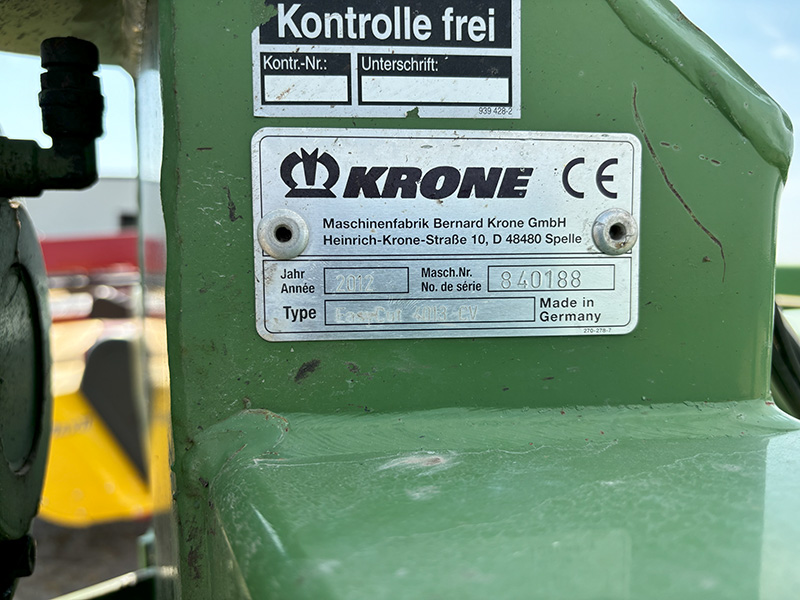 2012 KRONE EC-4013CV DISC MOWER CONDITIONER