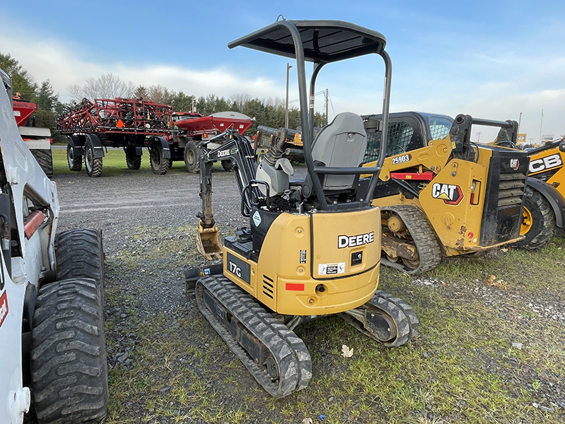 2016 JOHN DEERE 17G MINI EXCAVATOR