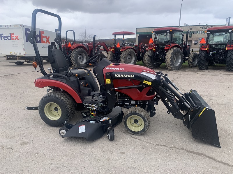 2025 YANMAR SA223 TRACTOR WITH LOADER AND MOWER