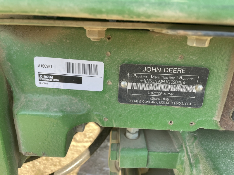 2019 JOHN DEERE 5075M TRACTOR