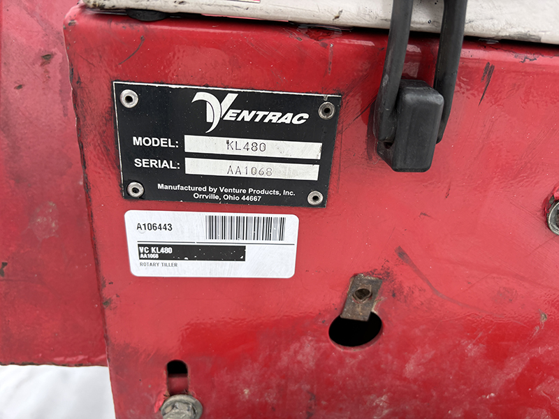 2007 VENTRAC KL480 TILLER