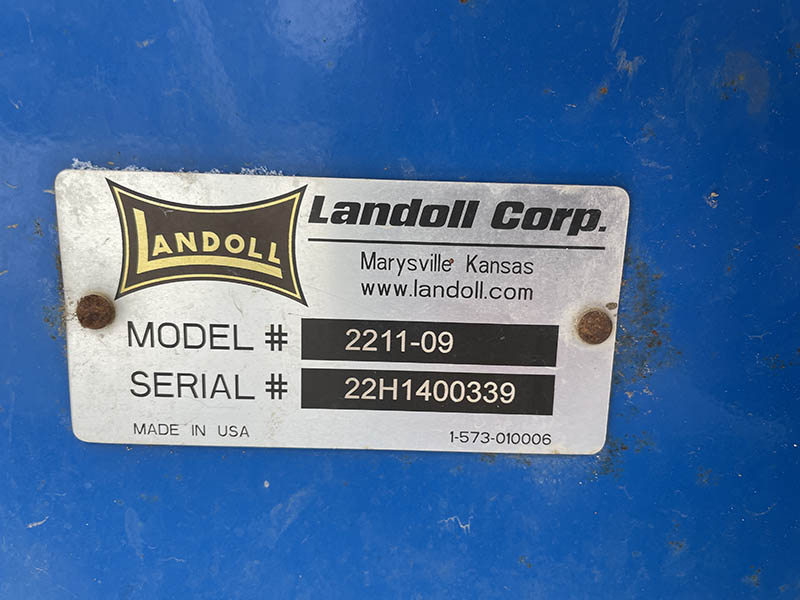 2014 LANDOLL 2211-09 CHISEL PLOW