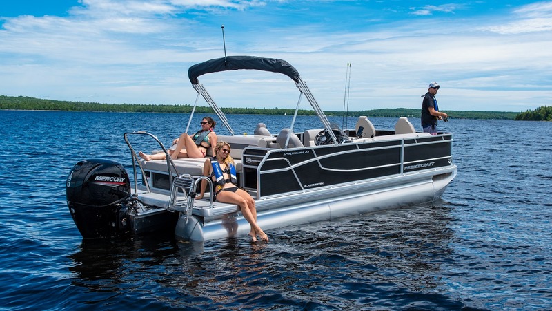 Princecraft Boats  2023 Sportfisher 23-2S-RL Sport Configuration Black Pontoon Boat Photo