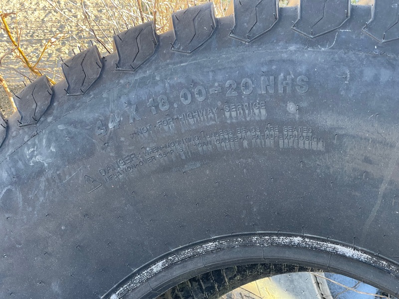 Parts and Tires  Like New Tires ~ 44 x 18-20NHS Photo