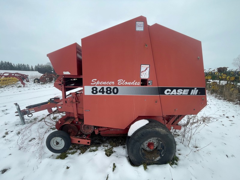 Hay/Forage/Livestock  CIH 8480 Round Baler with Monitor - Good Shape! Photo