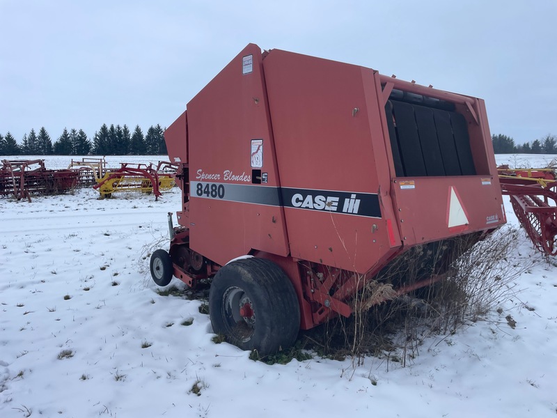 Hay/Forage/Livestock  CIH 8480 Round Baler with Monitor - Good Shape! Photo