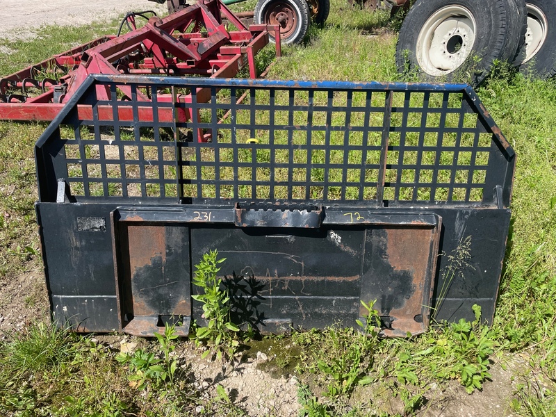 Hay/Forage/Livestock  CAT Low Profile Bucket - Quick Attach and Skid Steer Photo