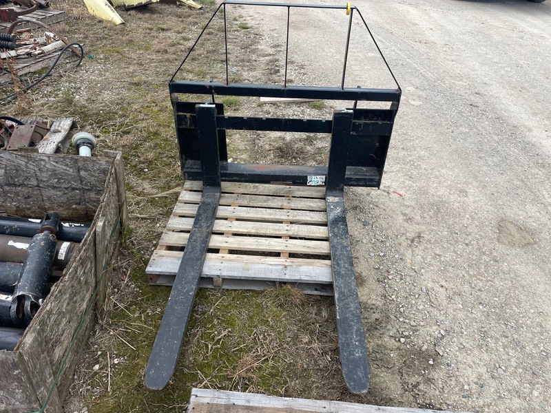 Attachments  Almost New Pallet Forks - Skid steer & Quick attach Photo