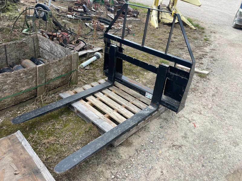 Attachments  Almost New Pallet Forks - Skid steer & Quick attach Photo