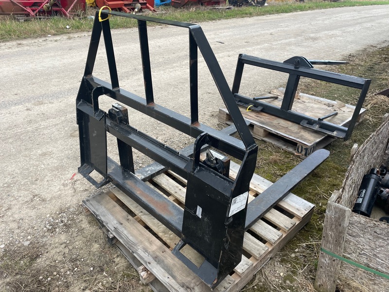 Attachments  Almost New Pallet Forks - Skid steer & Quick attach Photo