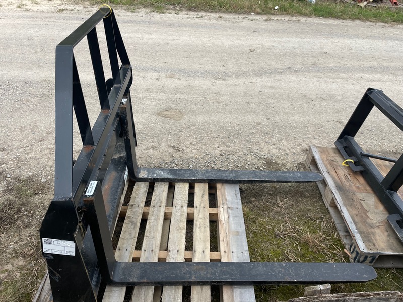 Attachments  Almost New Pallet Forks - Skid steer & Quick attach Photo