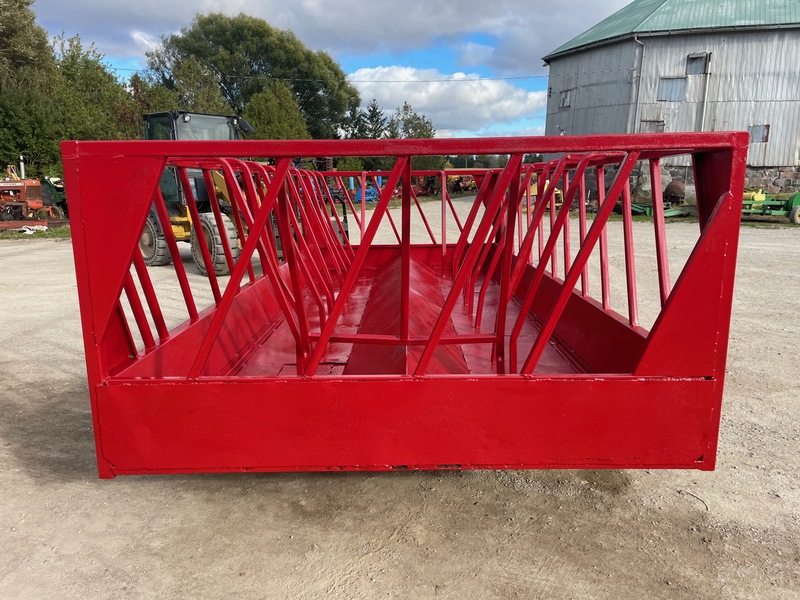 Hay/Forage/Livestock  Bale Feeder on Wheels - Freshly Painted Photo