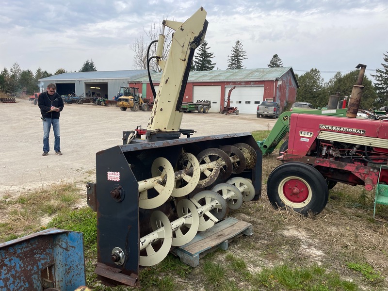 Miscellaneous  Buhler Allied 8ft Snow Blower | Double Auger | Hydraulic Tip + Chute Photo