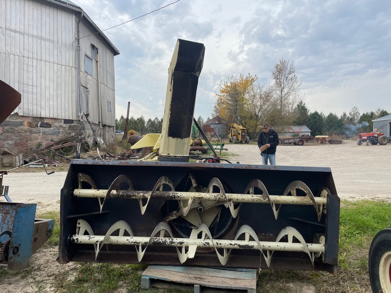 Miscellaneous  Buhler Allied 8ft Snow Blower | Double Auger | Hydraulic Tip + Chute Photo