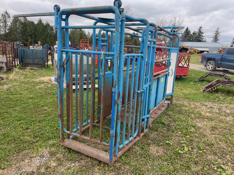 Hay/Forage/Livestock  Cattle Squeeze Gate Chute Photo