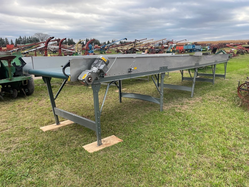 Long Stainless Belt Conveyer - 5' x 33'