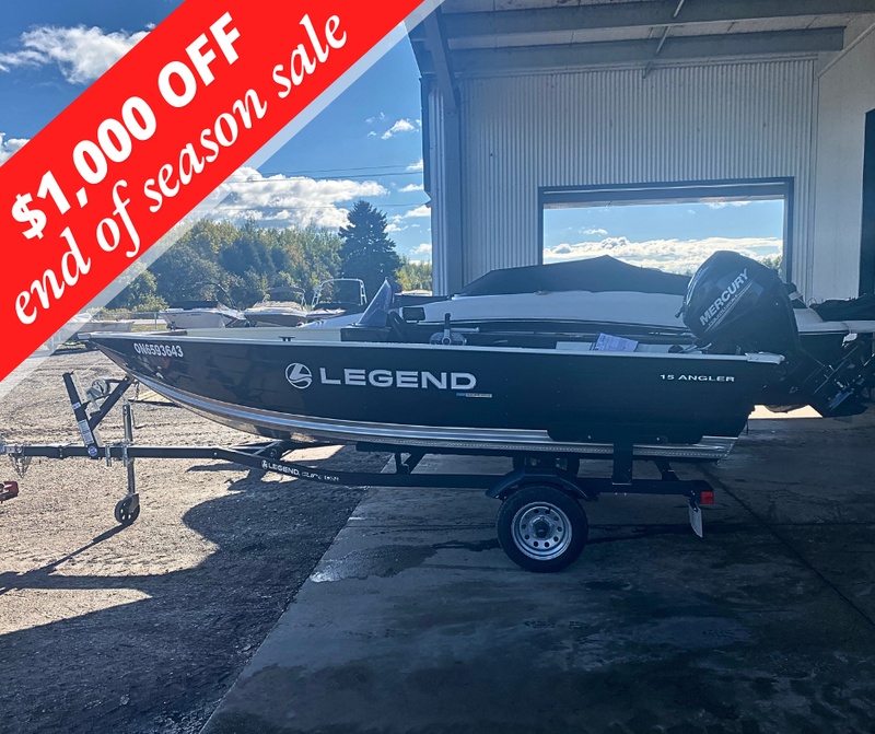 2019 Legend 15 Angler with Merc 25hp and trailer