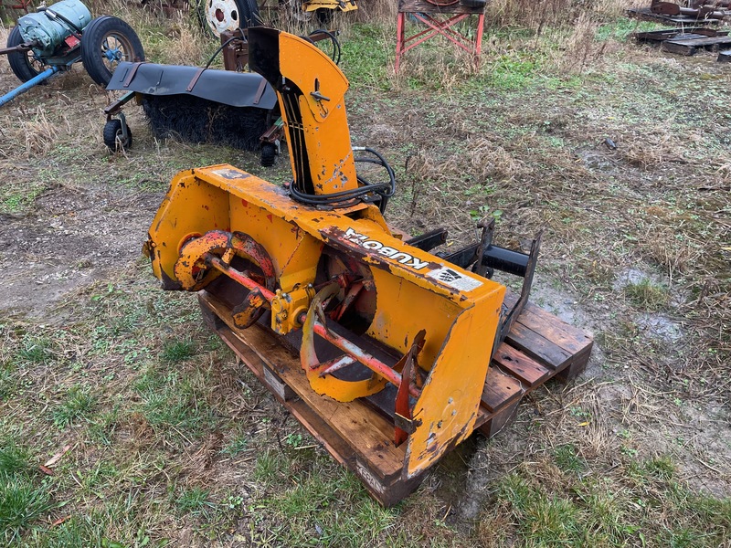 Kubota 4ft Front Mount Snow Blower - Hydraulic Chute