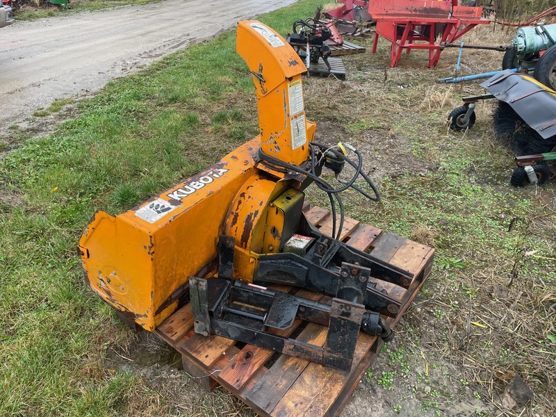 Snow Removal  Kubota 4ft Front Mount Snow Blower - Hydraulic Chute Photo