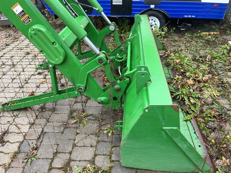 John Deere 6120M Tractor Loader with Bomford Boom Mower