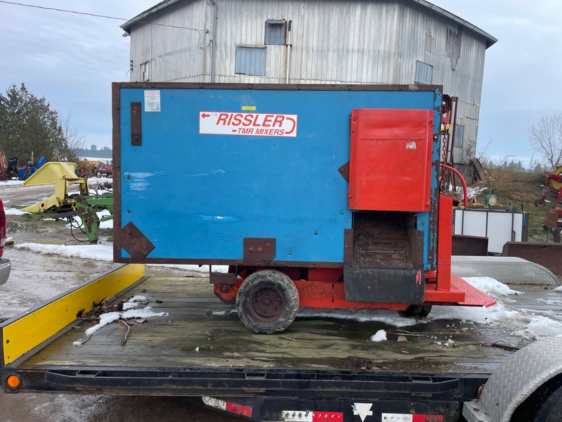 Hay/Forage/Livestock  Rissler 740 TMR Mixer with Scales Gas Cart Photo