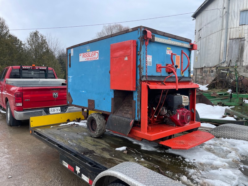 Hay/Forage/Livestock  Rissler 740 TMR Mixer with Scales Gas Cart Photo